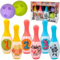 Woopie Bowling voor kinderen Dieren en cijfers 8 stuks.