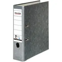Falken Breed Ordner A4 80 mm Grijs 2 Ringen 10311975 Karton Wolkenmarmer