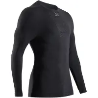 X-Bionic - Thermokleding - Mightywool Shirt LS M Black voor Unisex van Wol - Maat XL - Zwart