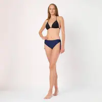 Merry Style Dames Zwembroek - Bikinibroekje - Elastische tailleband - Polyamide & Elastaan – Donkerblauw (6007) – 46 - MS-VR-Brief-2