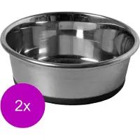 Adori Durapet Rvs Bak Non-Slip - Hondenvoerbak - 2 x 23 cm