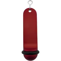 Combicraft Blanco Big Classic Rood Aluminium Hotel Sleutelhanger 105x30 mm - 5 Stuks