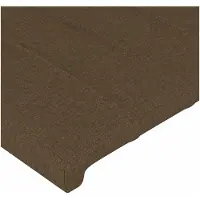 vidaXL Hoofdbord LED 180x5x118/128 cm stof donkerbruin