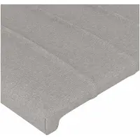 vidaXL Hoofdbord LED 200x5x78/88 cm stof lichtgrijs