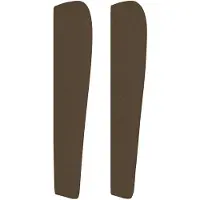vidaXL Hoofdbord met randen 103x23x118/128 cm stof donkerbruin