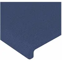vidaXL Hoofdbord LED 90x5x78/88 cm stof blauw