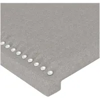 vidaXL Hoofdbord LED 180x5x78/88 cm stof lichtgrijs