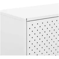 vidaXL Hoge kast 80x35x135 cm staal wit
