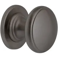 Hardbrass Voordeurknop Pragma 70 mm | PVD Gun Metal