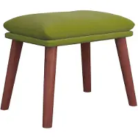 vidaXL Voetenbank 45x29,5x35 cm fluweel lichtgroen