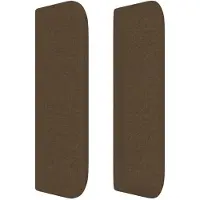 vidaXL Hoofdbord met randen 163x16x78/88 cm stof zwart