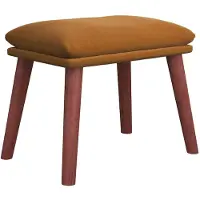 vidaXL Voetenbank 45x29,5x35 cm fluweel bruin