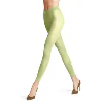 Falke Pure Matt eenkleurig materiaal ondoorzichtig 50 DEN legging dames groen - maat M
