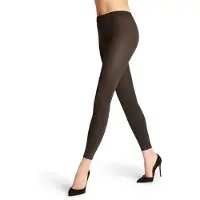 Falke Cotton Touch eenkleurig katoen legging dames bruin - maat M