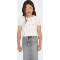 ONLY GIRLS Shirt geel / wit