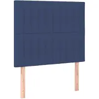 vidaXL Hoofdbord LED 90x5x118/128 cm stof blauw