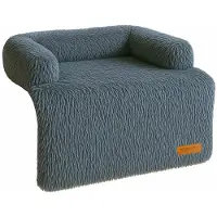 By Cee Cee Origineel Hondendeken Bank – Hondenkleed Bank - Hondenmand - Premium - Volledig Afritsbaar - Donkergrijs - 75x90 - Maat S