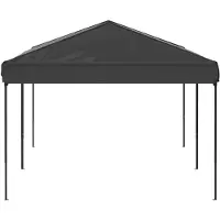vidaXL Partytent inklapbaar 3x6 m antracietkleurig