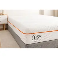 BSS Kaltschuimmatras 180x200 cm, ergonomische matras met 7 comfortzones, omkeerbaar, voor een comfortabele nachtrust, hoogte 22 cm, elite matras, stevigheid H3 (medium)