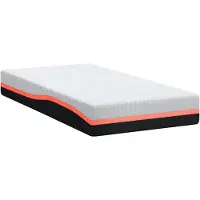 vidaXL Matras Wit en Grijs 100 x 200 cm Jacquard stof