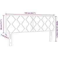 vidaXL Hoofdbord Donkergroen 144 cm Fluweel