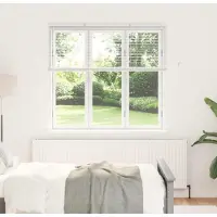 vidaXL Venetiaanse jaloezie Wit 130 x 145 cm 25 mm Aluminium