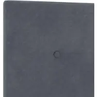 vidaXL Hoofdbord Donkergrijs 80 cm Fluweel