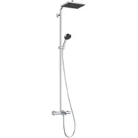 Hansgrohe Activera Q - Doucheset met badthermostaat, 29 x 18 cm, 2 stralen, EcoSmart, chroom 28753000