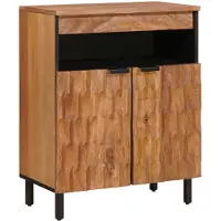 vidaXL Dressoir Acacia Bruine Afwerking 60 x 33 x 75 cm