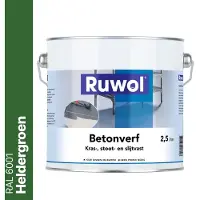 Ruwol Betonverf Heldergroen (RAL 6001) 2,5 liter