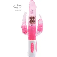 Baile Pretty Bunny - Tarzanvibrator - Roterend - 22.3 x 3cm - Roze