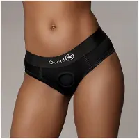 Ouch! Ouch - Vibrating Strap-on Slip- Zwart