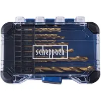 Scheppach HSS Borenset HSS15 - 15-delig - Ø1,5–10 mm - Geschikt voor boren in o.a. hout, kunststof en metaal