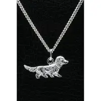 MOOYE ® - Collectie Zilveren Teckel ketting hanger - haar