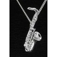 MOOYE ® - Collectie Zilveren Saxofoon tenor ketting hanger
