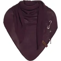 Knit Factory Lola Omslagdoek/Sjaal - Aubergine - 190x85 cm