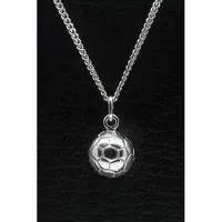MOOYE ® - Collectie Zilveren Voetbal 11 mm massief ketting hanger