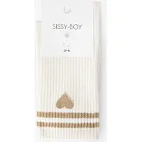 Sissy-Boy Witte sokken met hartje | Maat: 36-38