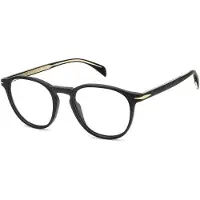 David Beckham DB 1018 47/20/145 Matte zwarte Acetaat monturen MAN DB 1018