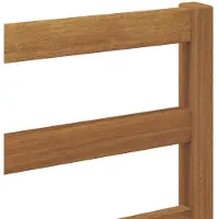 vidaXL Buiten Midden Sofa Massief Acacia Hout Naturel en lichtgrijs