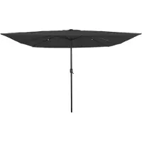 vidaXL Tuinparasol 295 x 295 x 245 cm Polyester en Staal Antraciet