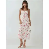 Hiccups for Kids Geprinte Maxi-jurk met Hartkraag