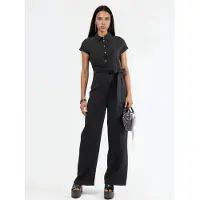 Busem Bredelijne Overhemdkraag Jumpsuit met Knopen