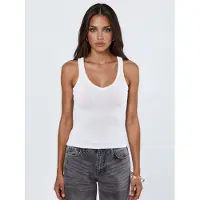 Busem V-hals Geribbelde Tanktop