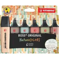 Stabilo Markeerstift stabilo boss 70/6 etui à 6st nature | 5 stuks