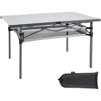 Kingcamp Campingtafel Campingroltafel - Klaptafel voor in de tuin, aluminium, 136 x 70 cm