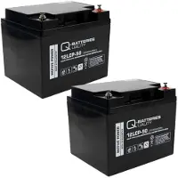 Q-Batteries Vervangingsaccu Voor Invacare Spectra Seat Riser Rolstoel 24V 2 X 12V 50Ah