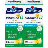 Davitamon - Vitamine D Olie - 2 x 25 ml - Voordeelverpakking