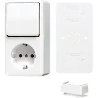 JUNG AP600-combinatieschakelaar wit met RA-bundel - B676AWW