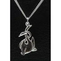 MOOYE ® - Collectie Zilveren Zwanen verliefd ketting hanger